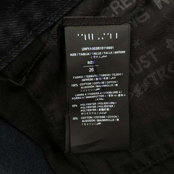 Ben Taverniti Unravel‎ Project Jeans 26 Rigid Denim Destroy Baggy Hailey Beiber - Picture 10 of 16